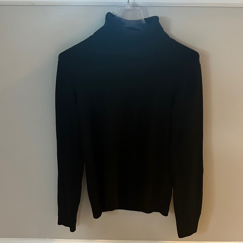 French Connection Black Ribbed Sweater